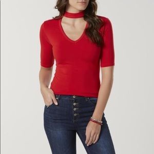 Red chocker Top